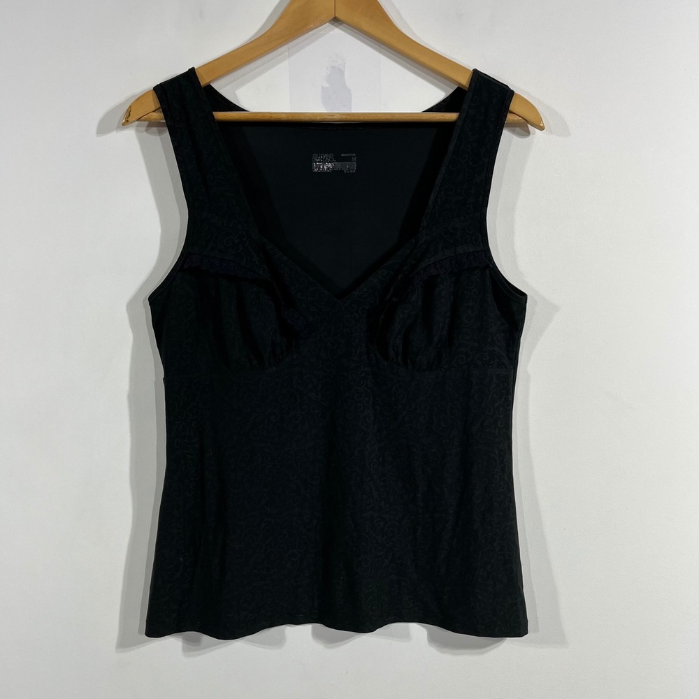 Gilligan O'Malley Renfair Babydoll Dark Coquette Tank Top Lace Y2K Womens Medium